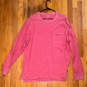 Old Navy Men's Pink Long Sleeve Shirt